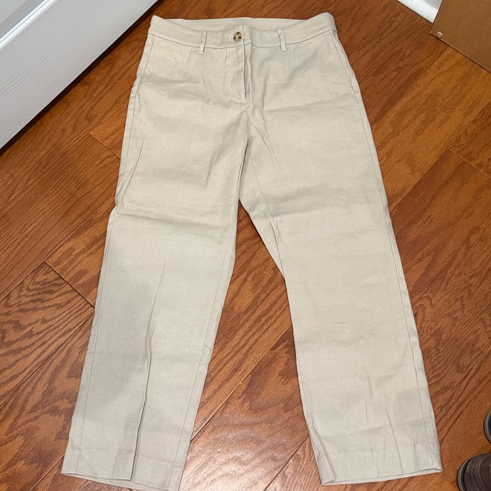 J.Jill Flax Linen Pants – Natural Beige – Size 4